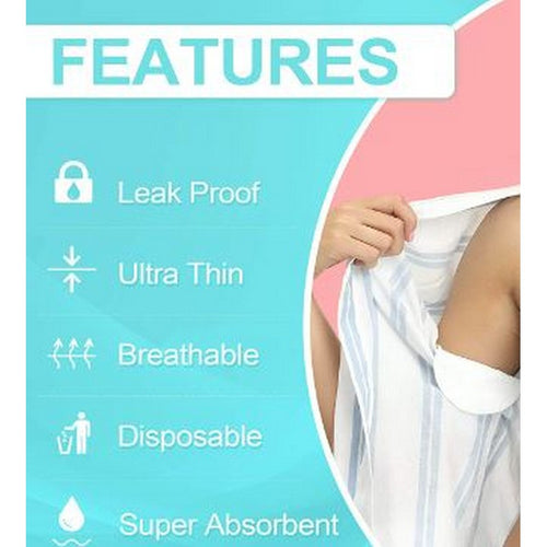 ( Pack Of 5 Pairs / 10 Pcs) Underarm Sweat Pads - Disposable Underarm Sweating Pads For Women And Men, Comfortable Unflavored, Non Visible