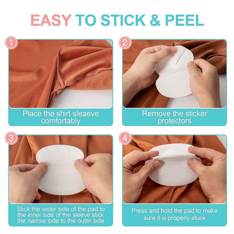 ( Pack Of 5 Pairs / 10 Pcs) Underarm Sweat Pads - Disposable Underarm Sweating Pads For Women And Men, Comfortable Unflavored, Non Visible